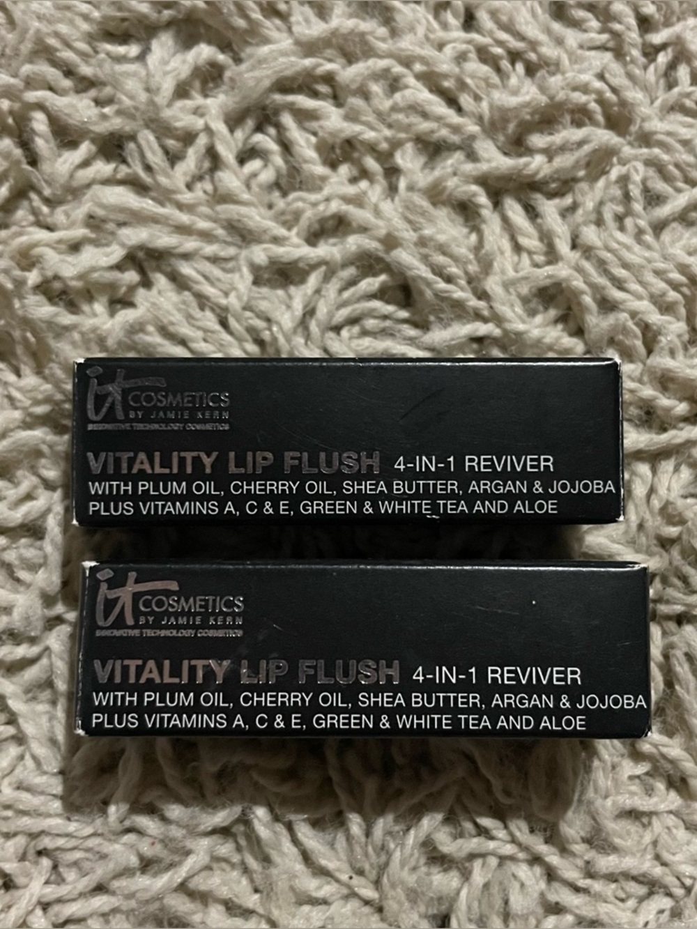 It Cosmetics Vitality Lip Flush (2) Pure Joy and Lip Flush New in Boxes